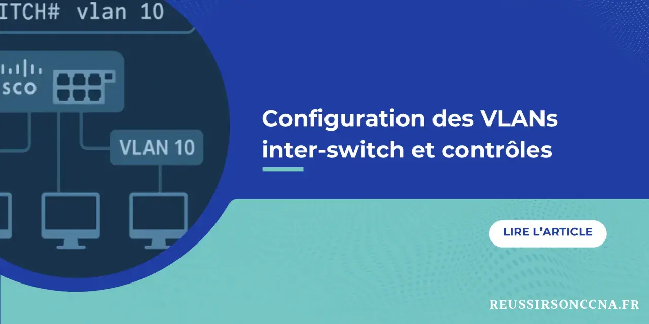 Schéma réseau montrant la configuration des VLANs inter-switch. Comprendre switch access c'est quoi pour optimiser votre réseau.