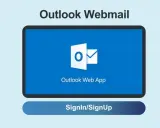 Connexion à Outlook Webmail pour votre échange de mails. Bouton "Sign In/Sign Up".