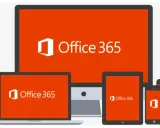 Ensemble d'appareils (ordinateur, tablette, smartphone) affichant le logo et le nom "Office 365", symbolisant l'accès à Microsoft 365 pour le web.