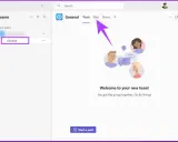 Dans Teams, l'onglet "Fichiers" montre où sont stockées les conversations et documents.