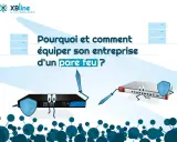 Deux pare-feux physiques s'affrontent, symbolisant la protection de votre entreprise.