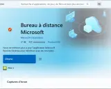 Accès bureau à distance par le web : l'application Microsoft Remote Desktop pour Windows.