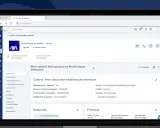Interface d'une application de courtage en assurance, affichant les détails d'un contrat multirisques immeuble AXA. Gestion des sinistres et des finances pour une meilleure expérience ged assurance.