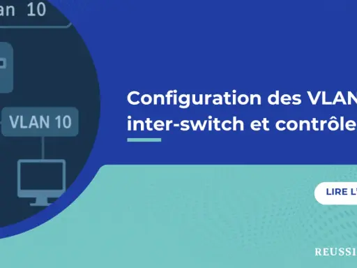 Schéma réseau montrant la configuration des VLANs inter-switch. Comprendre switch access c'est quoi pour optimiser votre réseau.