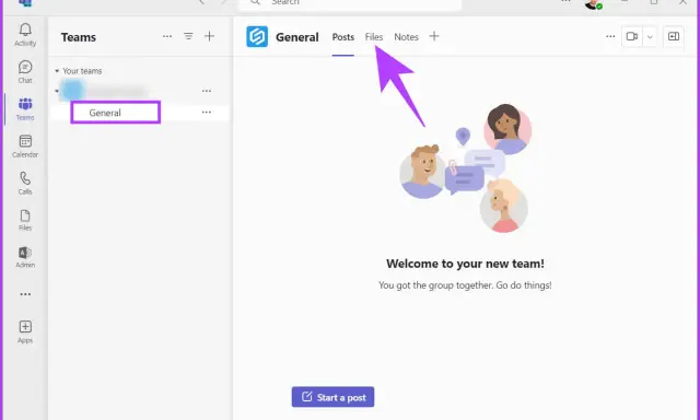 Dans Teams, l'onglet "Fichiers" montre où sont stockées les conversations et documents.