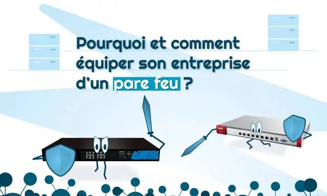 Deux pare-feux physiques s'affrontent, symbolisant la protection de votre entreprise.